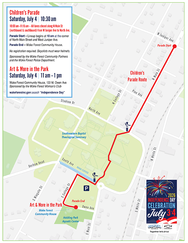 Children's Parade Map